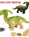 38CM RC Electric Walking Lay Eggs Dinosaur Remote Control Electronic Robot With Light Sound For Kids Baby Toys Christmas Gift