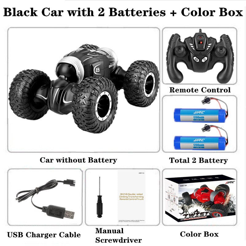RC Car JJRC Q70 Radio Control 2.4GHz 4WD Twist- Desert Cars Off Road Buggy Deformed High Speed Climbing RC Car Kids Children Toy