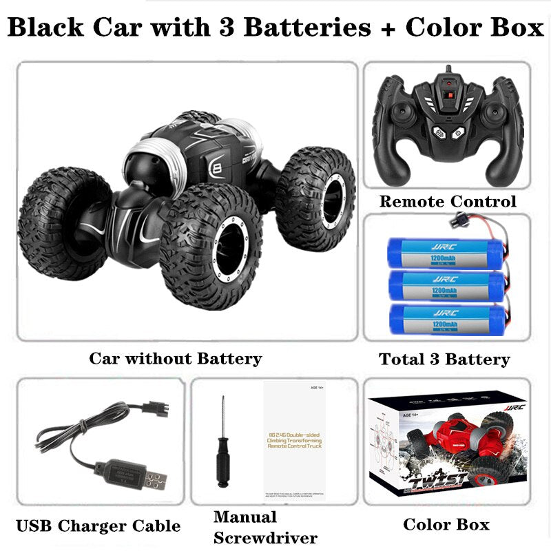 RC Car JJRC Q70 Radio Control 2.4GHz 4WD Twist- Desert Cars Off Road Buggy Deformed High Speed Climbing RC Car Kids Children Toy