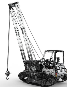 RCtown 2.4G 10CH RC Crane Children DIY Stainless Steel Assembled Vehicle Metal RC Car Model Assembly Toys For Kids