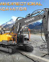 E568 Alloy Excavator 1:16 Rc Alloy Excavator 17ch Big Rc Trucks Simulation Excavator Remote Control Vehicle Toys For Boys