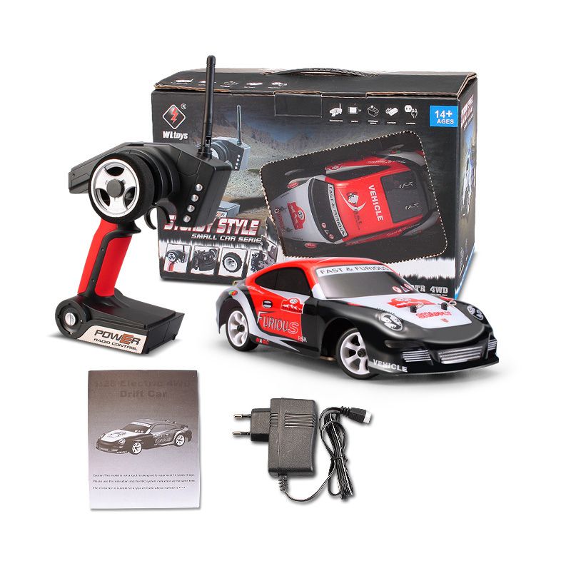 K969 1:28 2.4G 4WD Brushed porsches RC Car High Speed rally game Drift Car electronic Toy For Kids