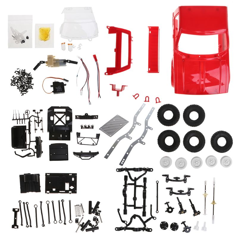 WPL C14 1:16 2CH 4WD 2.4G Off-Road Truck Electric RC Car 15km/H Top Speed KIT Children Mini Racing Cars Toys