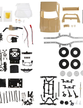WPL C14 1:16 2CH 4WD 2.4G Off-Road Truck Electric RC Car 15km/H Top Speed KIT Children Mini Racing Cars Toys