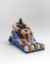 New inflatable slide used playground  outdoor fun inflatable slide free blower