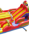 Style inflatable slide with bouncer  0.55mmPVC  fun city playground