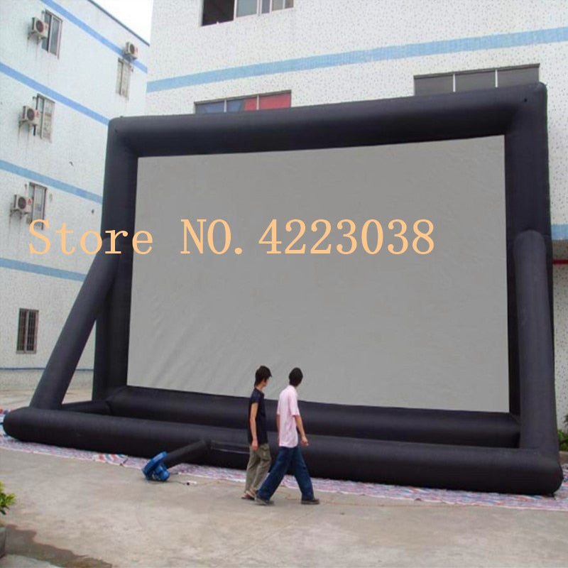 Free shipping 12m*7m Inflatable Mega Movie Screen Inflatable Outdoor Projector Screen - Movie TV or Music Fun