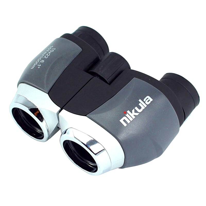 Genuine telescope nikula 10x22 hd binoculars for fishing portable outdoor fun sports game concert telescopio spotting scope mini