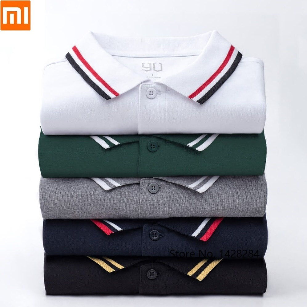 Xiaomi 90 FUN man fashion Trend Classic lapel short sleeve Polo shirt Cool silky Summer dress outdoor leisure cotton Shirt