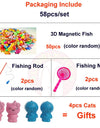 Magnetic Fishing Toys For Kids Miraculous Fish Toddler Games With Rod Net Tricks Fun Outdoor Fishing Stuff Toy For Children