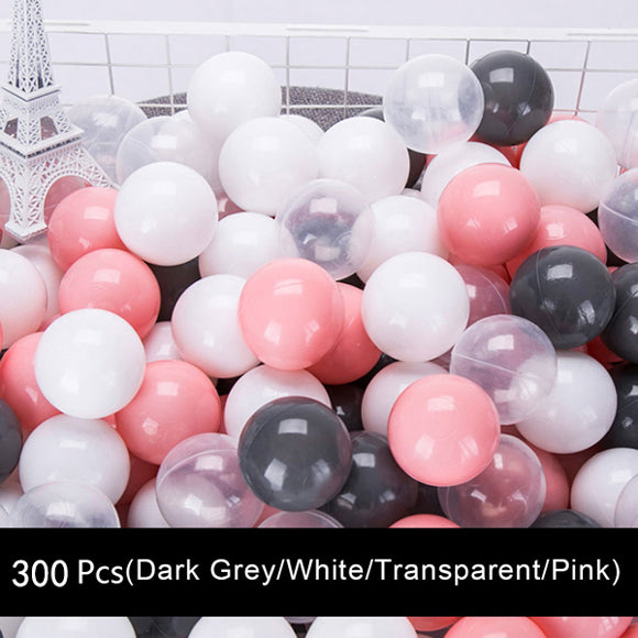 300Pcs/Lot Plastic Balls Dry Pool Wave Game Kids Outdoor Fun Swim Pit Toy  Eco-Friendly Colorful Brilliant Soft Ocean Sphere