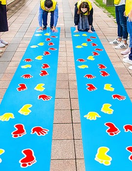 Children Kids Games Toy Mat Hands And Feet Game Pad Team Expand Props Outdoor Training Group Building Fun Game Pads for Kids