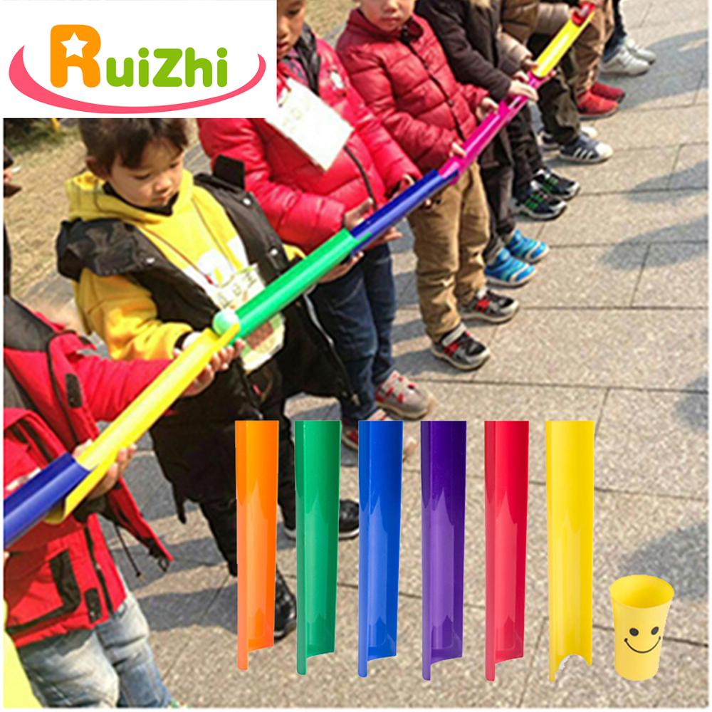 Ruizhi U-Channel Transmit Balls Kids Teamwork Games Schools Outdoor Activities Fun Games Children Toy Ball Game Props RZ1029