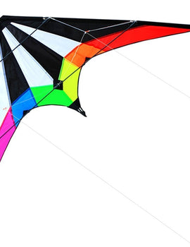 Outdoor Fun Sports NEW 48/ 71 Inch Dual Line Stunt  Kites  /  Rainbow Kite  With Handle And Line Good Flying