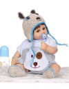 Reborn silicone babies dolls 19" popular NPK high quality bebe alive dolls blue  stylish toy  kids lovely birthday gift bonecas