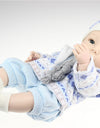 40cm Full Silicone reborn baby Doll Handmade Popular Dolls New Likereal Boy Baby Doll Babies Brinquedos Shower Toy Kids Gifts