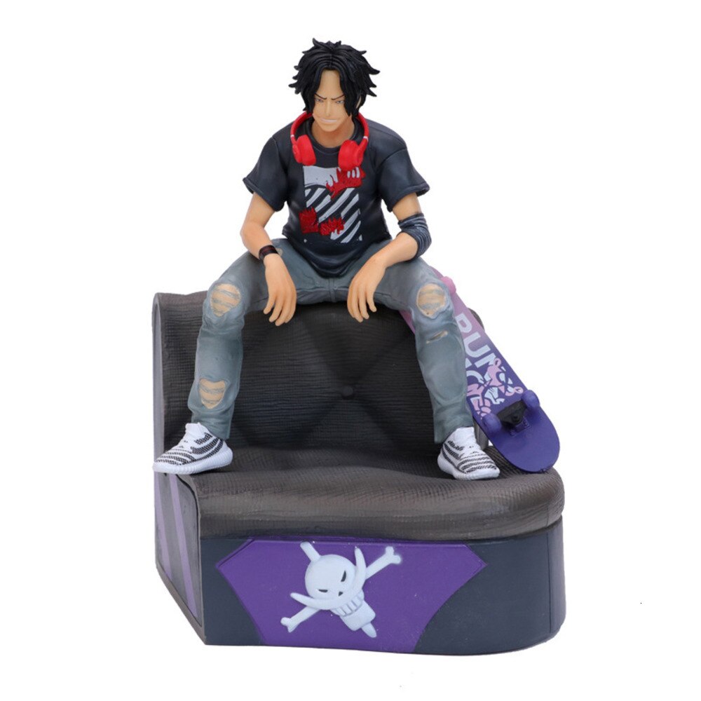 One Piece Action Figure Model Portgas D Ace Monkey D Luffy Popular Anime 24cm Pvc Collection Toy Decoration For Kids Gift Figma