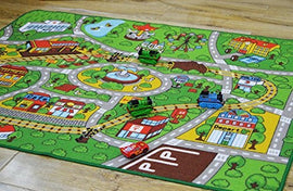 Toy Car Lover Popular Carpets Kids Room City Center Street Map Carpet for Home Living Room Baby Bedside Carpet Baby Crawling Mat