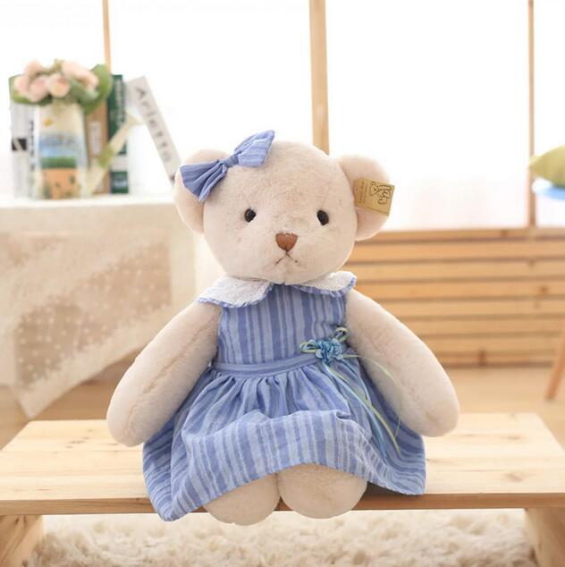 Popular plush toys kids toys soft new dress teddy bear boutique bear dolls girls boy gifts pelucia animals toys for children