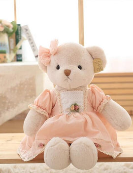 Popular plush toys kids toys soft new dress teddy bear boutique bear dolls girls boy gifts pelucia animals toys for children