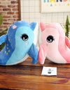 Furry Dolphin Soft Toys Stuffed Animals Cute Plush Soft Toy Popular New Soft Kids Plush Pillow Peluches Toys For Girls JJ60MR