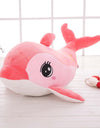 Furry Dolphin Soft Toys Stuffed Animals Cute Plush Soft Toy Popular New Soft Kids Plush Pillow Peluches Toys For Girls JJ60MR