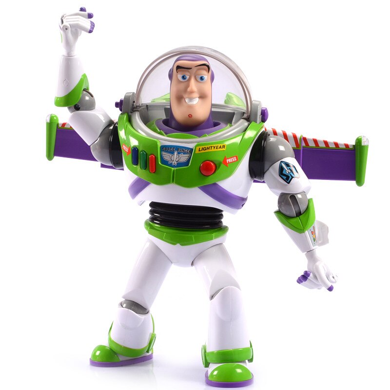 30cm Toy Story 4 Electronic Talking Buzz Lightyear Walkable PVC Action Figure Model Doll Christmas Birthday Gift for Kid Baby