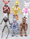 Five Nights At Freddy's Action Figure 14.5-17cm PVC FNAF Bonnie Foxy Freddy Fazbear Bear Dolls Game Toys 6pcs/lot Anime Model