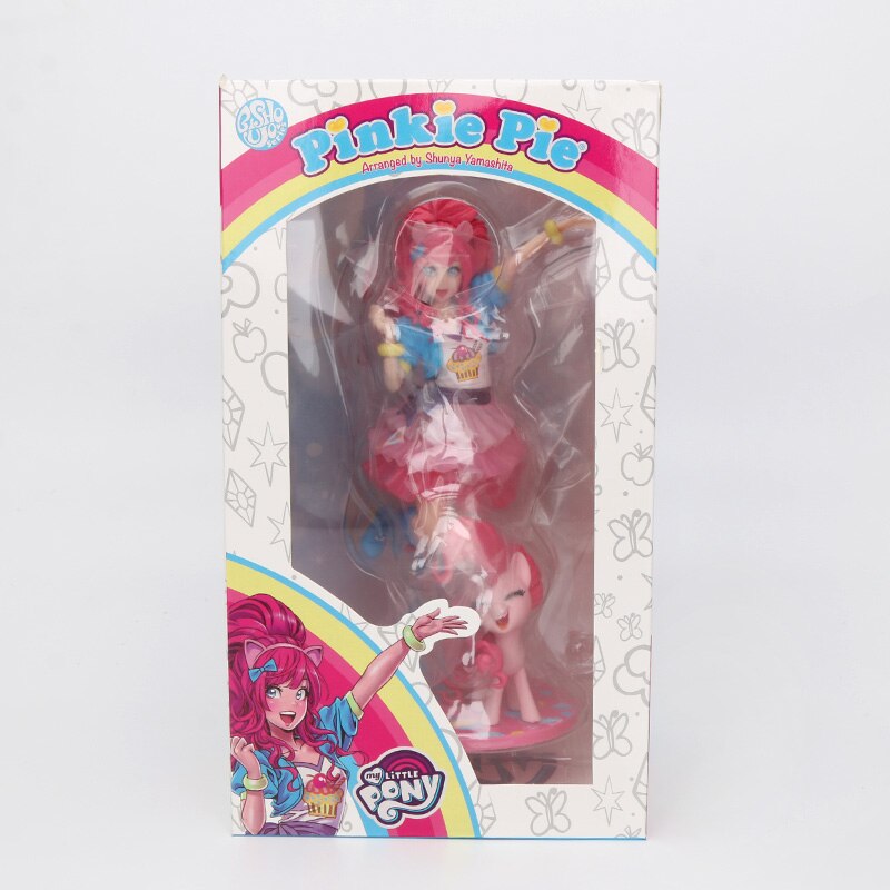 Exclusive 8-20cm My Little Pony Toys  Pinkie Pie Bishoujo Statue PVC Action Figures Collectible Model Dolls Toys