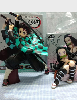 Kamado Nezuko Kimetsu no Yaiba Anime Figures Demon Slayer Kamado Tanjirou Action Figures Model PVC Ichiban Toys Demonic Figma
