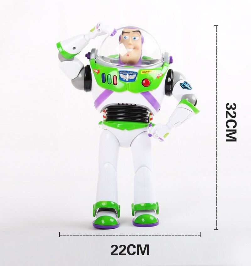 44cm Toy Story 4 Talking Woody Jessie BUZZ Lightyear PVC Action Toy Figures Model Speaking Sheriff Woody Collectible Doll Sound