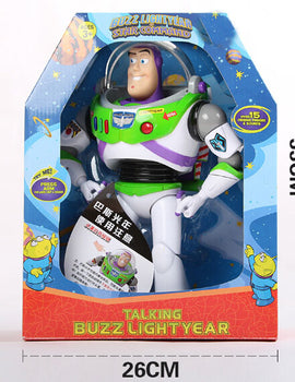 44cm Toy Story 4 Talking Woody Jessie BUZZ Lightyear PVC Action Toy Figures Model Speaking Sheriff Woody Collectible Doll Sound