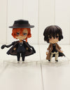 9cm Bungo Stray Dogs Figure Toys Dazai Osamu Nakahara Chuya PVC Action Figure Q version 657# 676# model toys for kids gifts