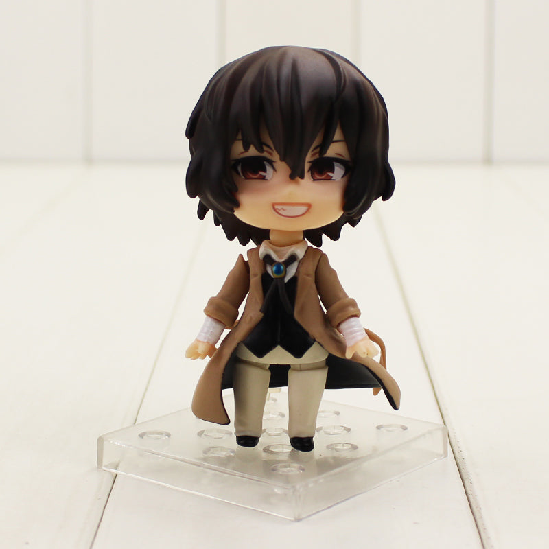 9cm Bungo Stray Dogs Figure Toys Dazai Osamu Nakahara Chuya PVC Action Figure Q version 657# 676# model toys for kids gifts