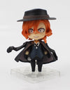 9cm Bungo Stray Dogs Figure Toys Dazai Osamu Nakahara Chuya PVC Action Figure Q version 657# 676# model toys for kids gifts