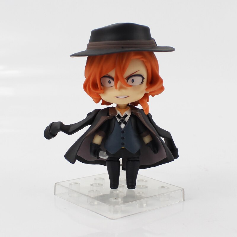 9cm Bungo Stray Dogs Figure Toys Dazai Osamu Nakahara Chuya PVC Action Figure Q version 657# 676# model toys for kids gifts
