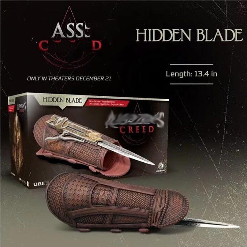 Creed Aguilar's Hidden Blade Gauntlets Edward Kenway Cosplay Weapon PVC Action Figure Model Toy Doll Gift 22cm