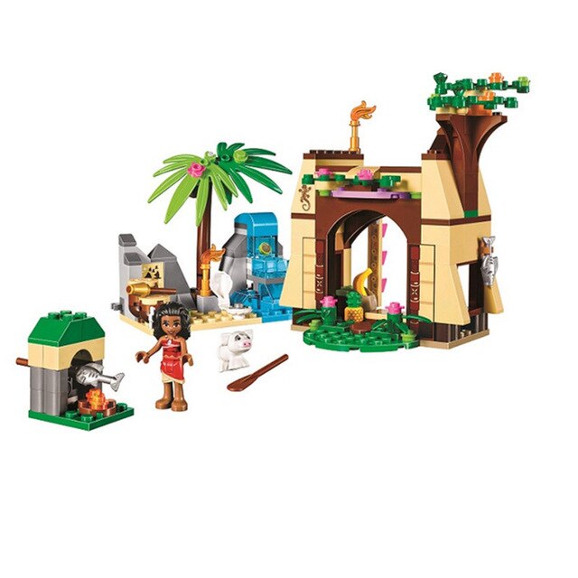 515Pcs Vaiana Moanas Ocean Voyage Restore The Heart Of Te Fiti Set Building Blocks Maui Toys Compatible with legoinges   Friends
